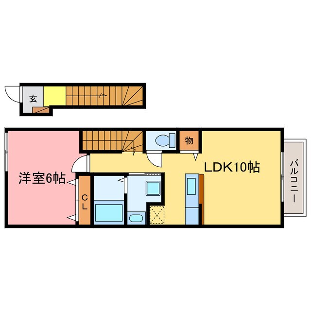 間取り図 京阪石山坂本線/石山寺駅 バス12分平津（京阪）下車:停歩5分 2階 築18年
