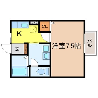 間取図 東海道本線<琵琶湖線・JR京都線>/瀬田駅 徒歩10分 2階 築24年