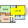 リアルコンフォート 2LDKの間取り