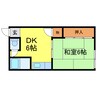 東海道本線<琵琶湖線・JR京都線>/膳所駅 徒歩6分 1階 築62年 1DKの間取り