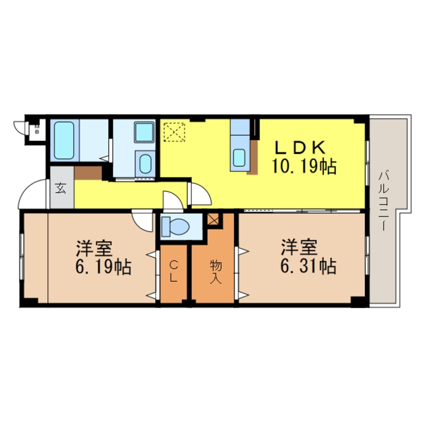 間取図 VENTO・LUCE