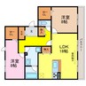 東海道本線<琵琶湖線・JR京都線>/石山駅 徒歩22分 2階 築12年 2LDKの間取り