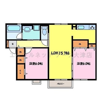間取図 メゾンアンソレイユ