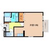 D-room石山AWAZU　Ｂ棟 1Kの間取り