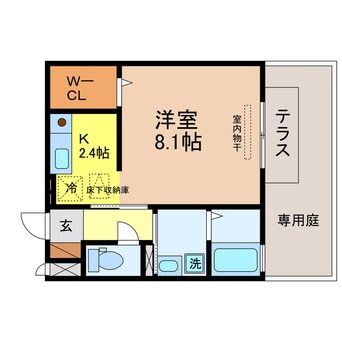 間取図 東海道本線<琵琶湖線・JR京都線>/石山駅 徒歩24分 1階 築13年