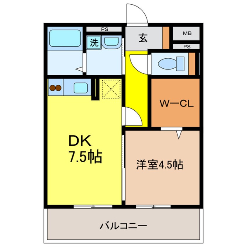 間取図 東海道本線<琵琶湖線・JR京都線>/瀬田駅 徒歩25分 2階 築16年