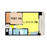 Ｊ　ＣＯＵＲＴ石山駅前 1LDKの間取り