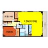 CUREZZA瀬田西 2LDKの間取り