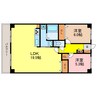 CUREZZA瀬田西 2LDKの間取り