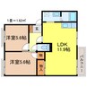 東海道本線<琵琶湖線・JR京都線>/瀬田駅 徒歩22分 1階 築31年 2LDKの間取り
