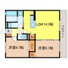 シャルマンフォートⅢ 2LDKの間取り
