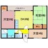 ロイヤルハイツ 3DKの間取り