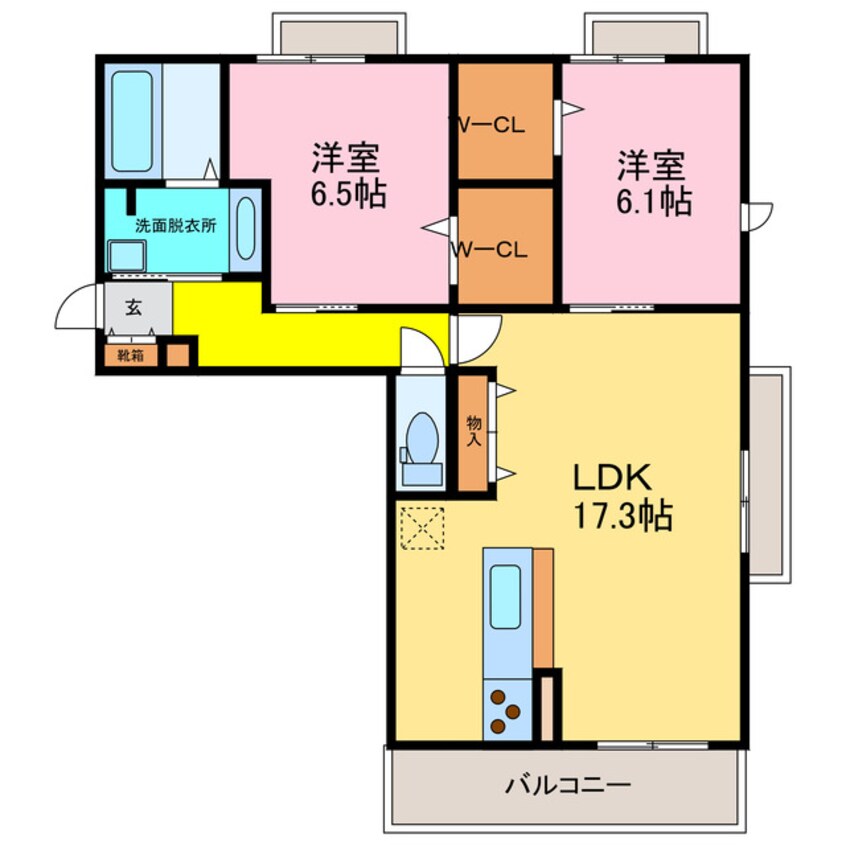 間取図 Bellezza大津京