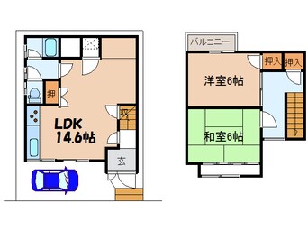 間取図 藤尾奥町貸家