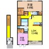 コスモパレスⅡ 2LDKの間取り