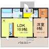 ラ　ルーチェ一里山 1LDKの間取り