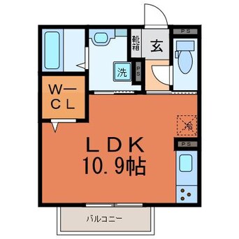 間取図 東海道本線<琵琶湖線・JR京都線>/膳所駅 徒歩24分 2階 築4年