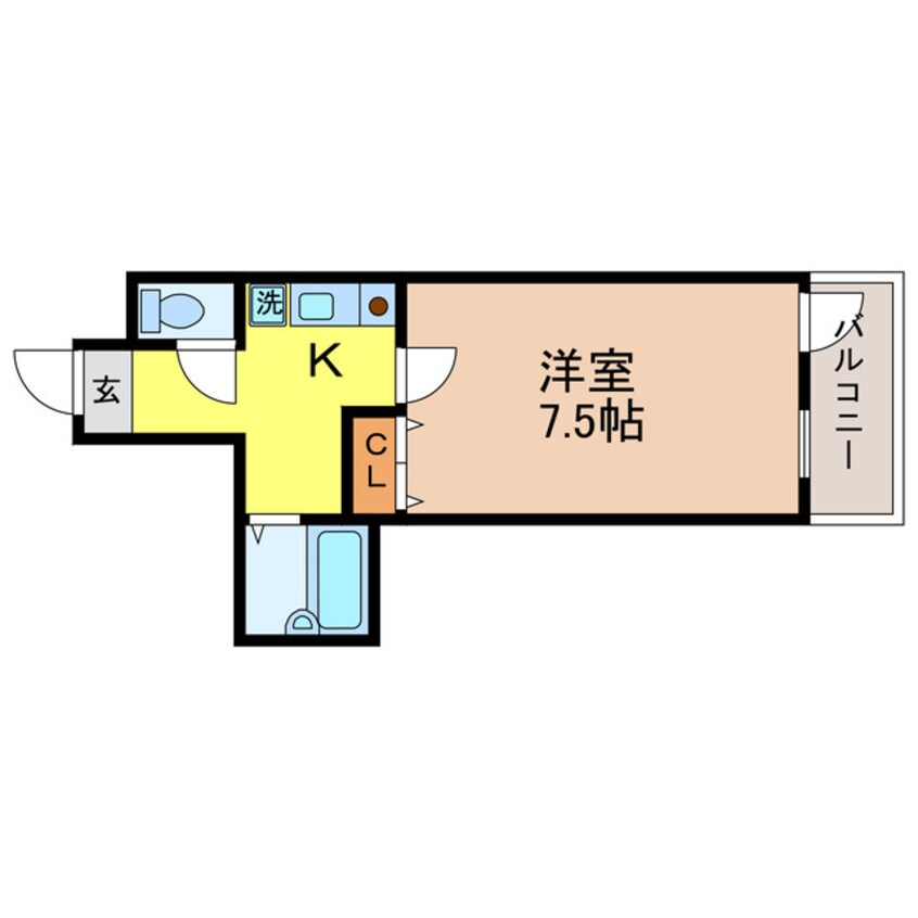 間取図 東海道本線<琵琶湖線・JR京都線>/瀬田駅 徒歩6分 5階 築27年