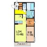 セジュール神宮道 1LDKの間取り