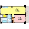 東海道本線<琵琶湖線・JR京都線>/大津駅 徒歩10分 5階 築35年 1LDKの間取り