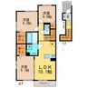 コスモパレスⅢ 3LDKの間取り