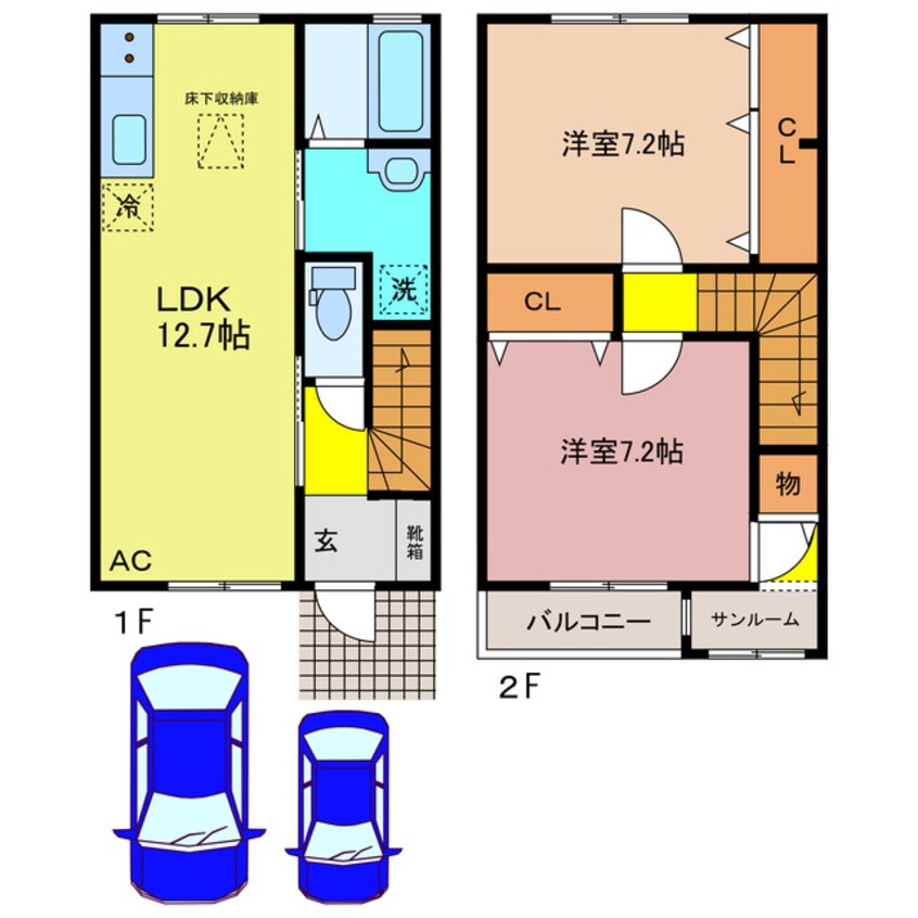 間取図 jumeaux(ｼﾞｭﾓｰ)