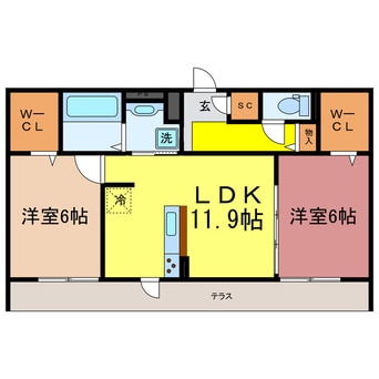 間取図 フォルトゥーナＭ