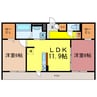 フォルトゥーナＭ 2LDKの間取り