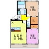 東海道本線<琵琶湖線・JR京都線>/石山駅 徒歩19分 1階 築6年 2LDKの間取り