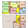 東海道本線<琵琶湖線・JR京都線>/瀬田駅 徒歩9分 1-2階 築56年 7LDKの間取り