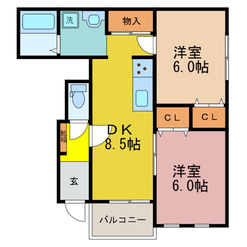 間取図 モンレーヴ平津