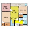 近江鉄道本線/水口石橋駅 徒歩10分 3階 築36年 3DKの間取り