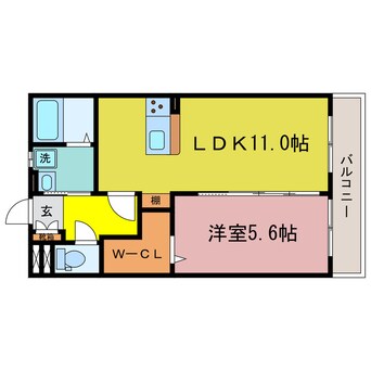 間取図 東海道本線<琵琶湖線・JR京都線>/瀬田駅 徒歩16分 2階 築3年