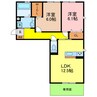 東海道本線<琵琶湖線・JR京都線>/石山駅 徒歩23分 2階 築7年 2LDKの間取り