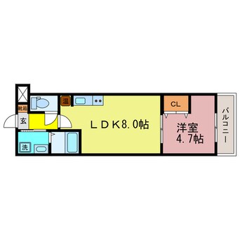 間取図 奈良線/ＪＲ藤森駅 徒歩13分 2階 築12年