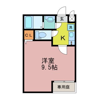 間取図 湖西線/大津京駅 徒歩6分 1階 築3年