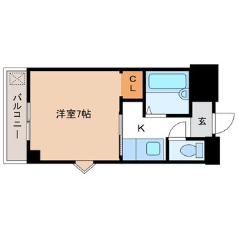 間取図 東海道本線<琵琶湖線・JR京都線>/瀬田駅 徒歩15分 2階 築25年