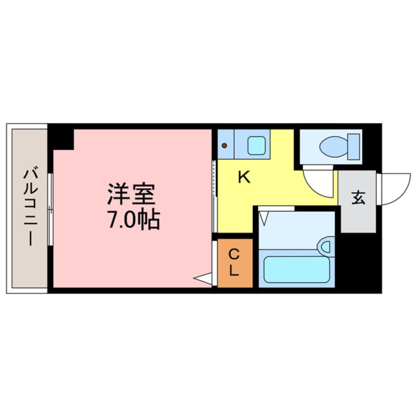 間取図 東海道本線<琵琶湖線・JR京都線>/瀬田駅 徒歩15分 6階 築26年