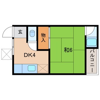 間取図 瀬田ハウス　A　