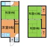 清水アパート　 3DKの間取り