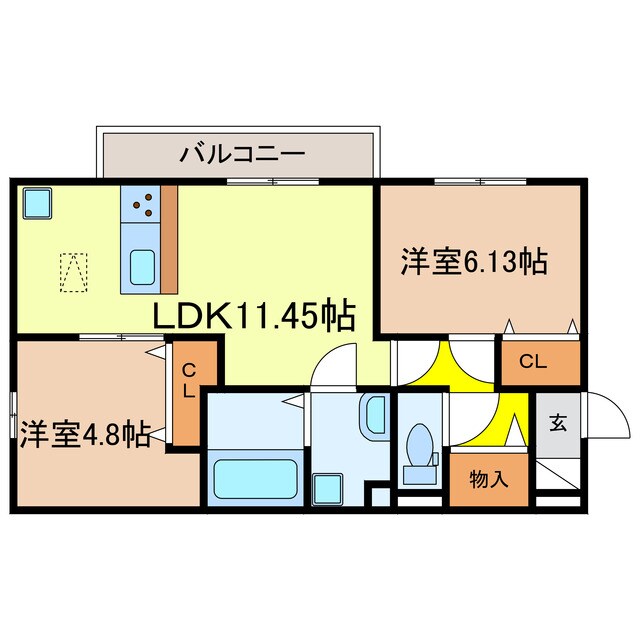 間取り図 エスポワール瀬田　