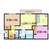 エスポワール瀬田　 2LDKの間取り