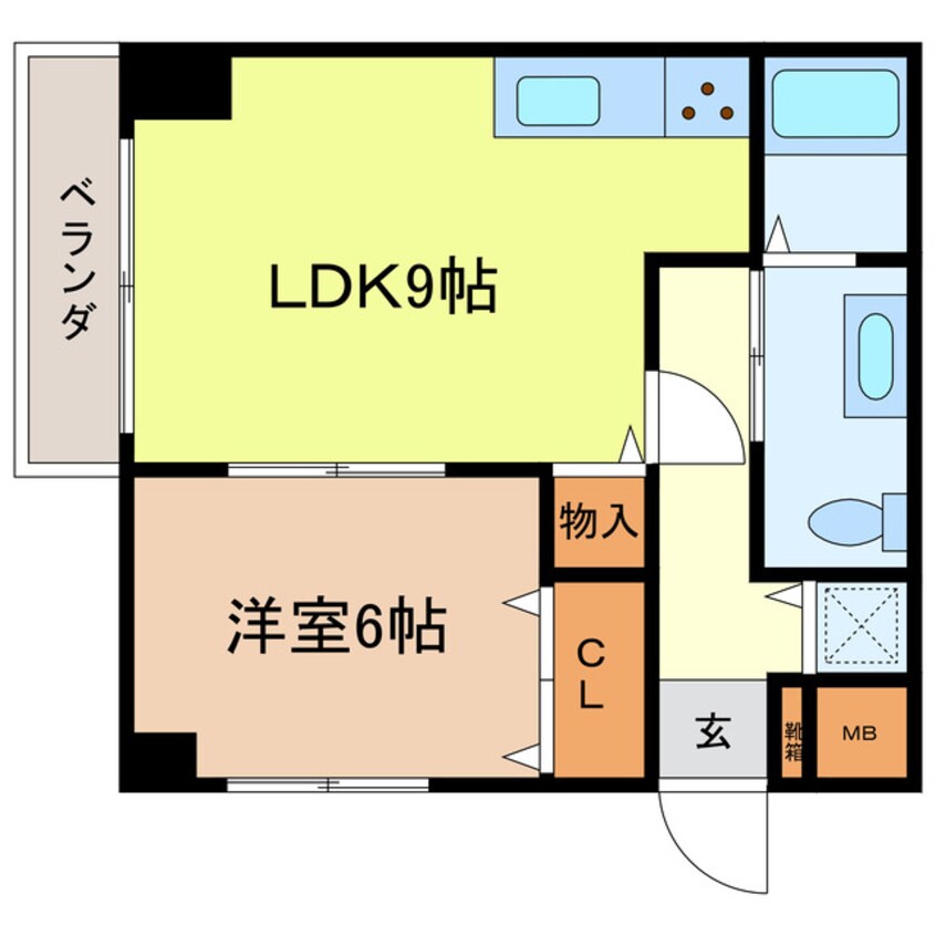 間取図 東海道本線<琵琶湖線・JR京都線>/大津駅 徒歩15分 4階 築20年