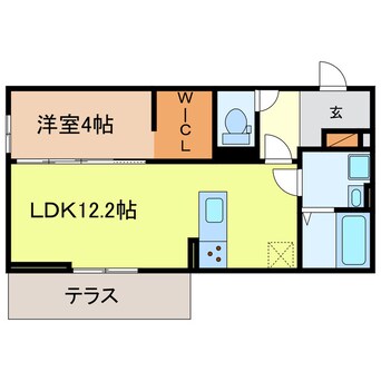 間取図 東海道本線<琵琶湖線・JR京都線>/瀬田駅 徒歩23分 1階 1年未満