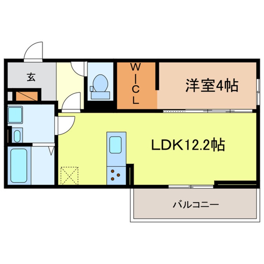 間取図 東海道本線<琵琶湖線・JR京都線>/瀬田駅 徒歩23分 2階 1年未満