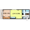 湖西線/唐崎駅 徒歩10分 1階 築浅 1LDKの間取り