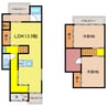東海道本線<琵琶湖線・JR京都線>/石山駅 徒歩45分 1-2階 築43年 2LDKの間取り