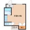 casa神領 1Rの間取り