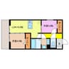 BRANSIA瀬田 2LDKの間取り