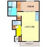 ラ・ポーズ 1LDKの間取り